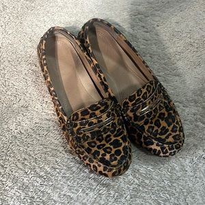 Excellent condition leopard loafers